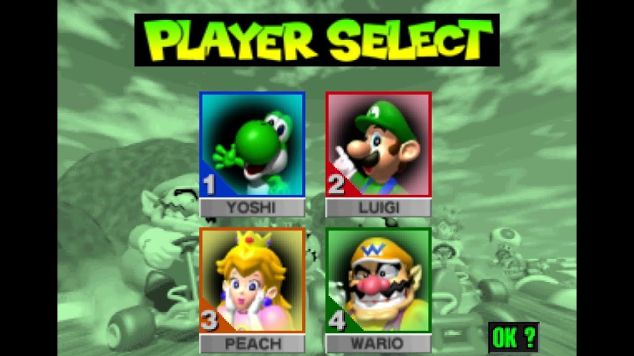 Mario Kart 64 4-Player Battle Mode (1)