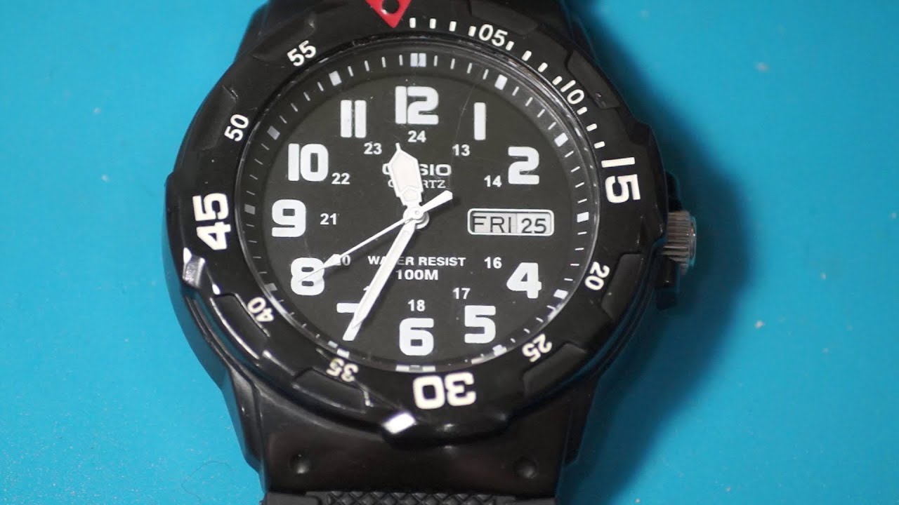 замена батареек на часах Casio MRW-200H
