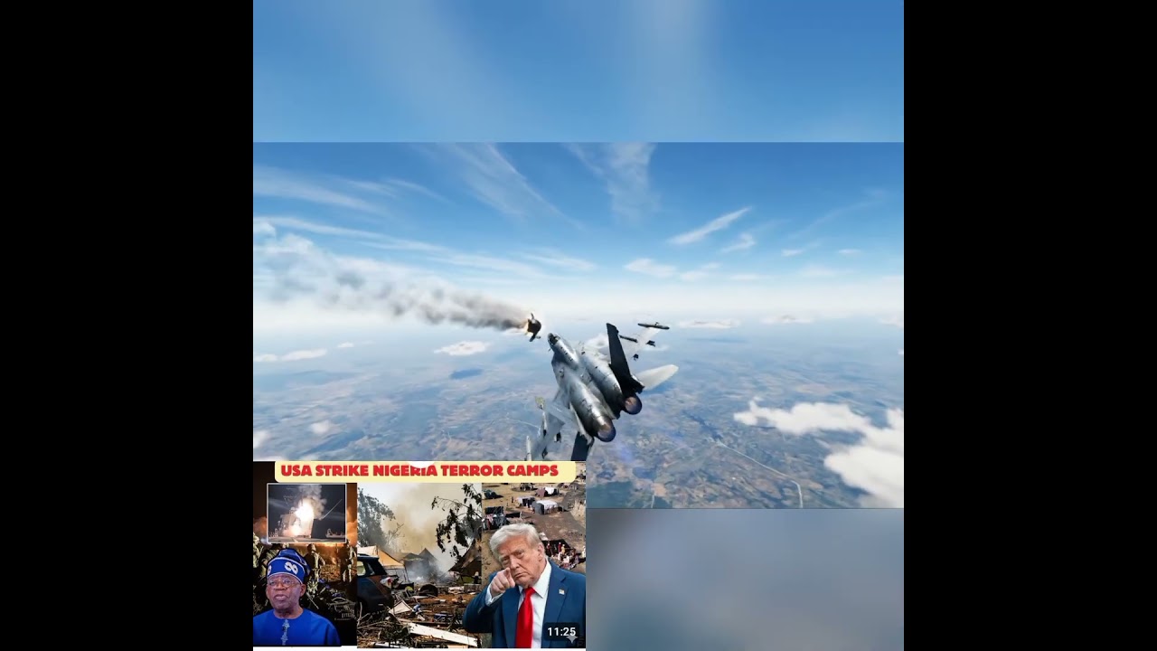 FOOTAGE OF USA AIRSTRIKE IN NIGERIA