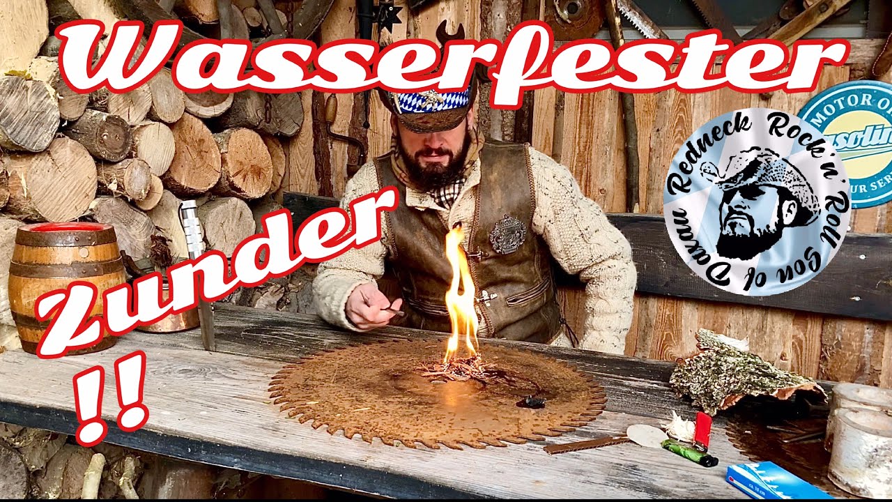 Wasserfester Zunder für Dein nächstes Outdoor Abenteuer, Pappe , Wachs, Wattepads und Feuerstahl