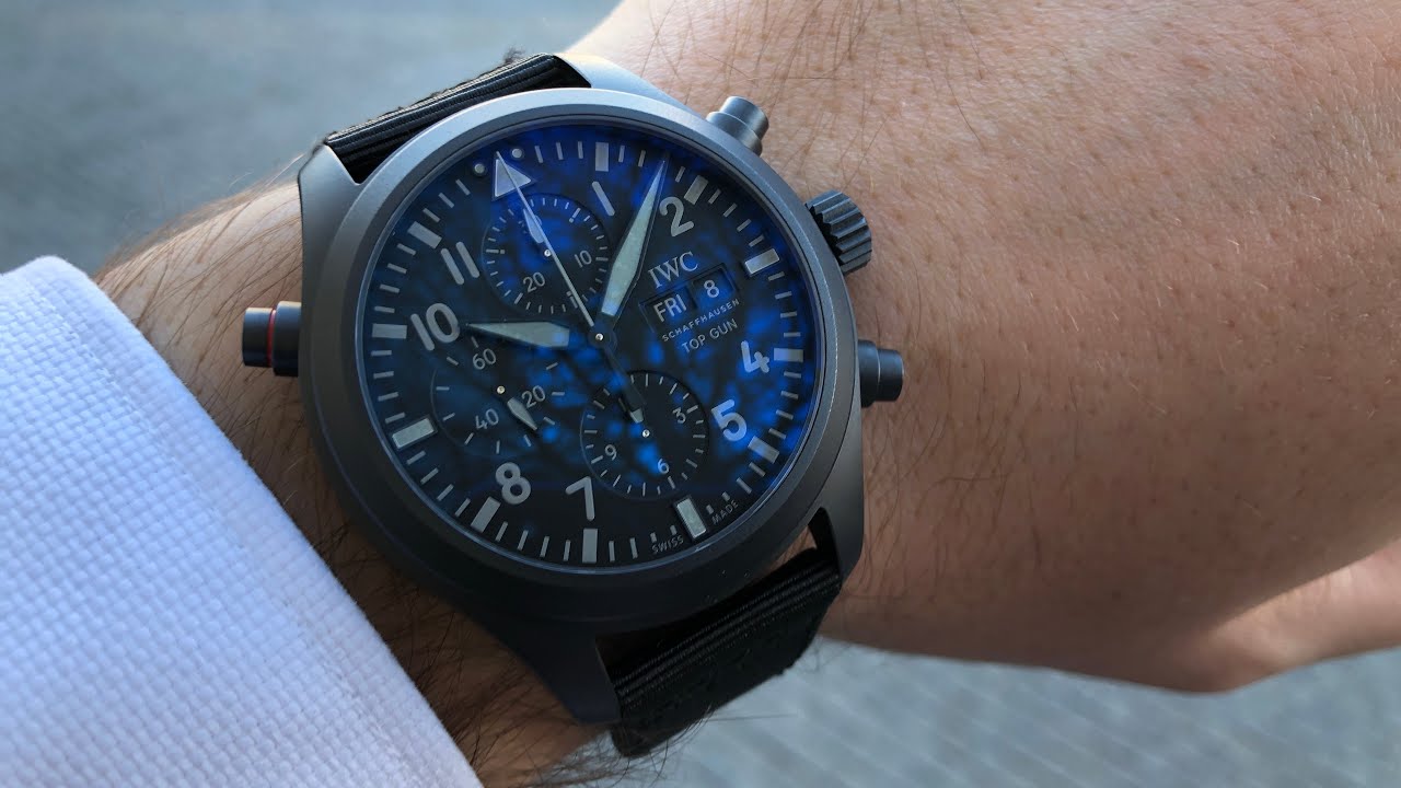 IWC Pilot&rsquo;s watch Double Chronograph Top Gun Ceratanium