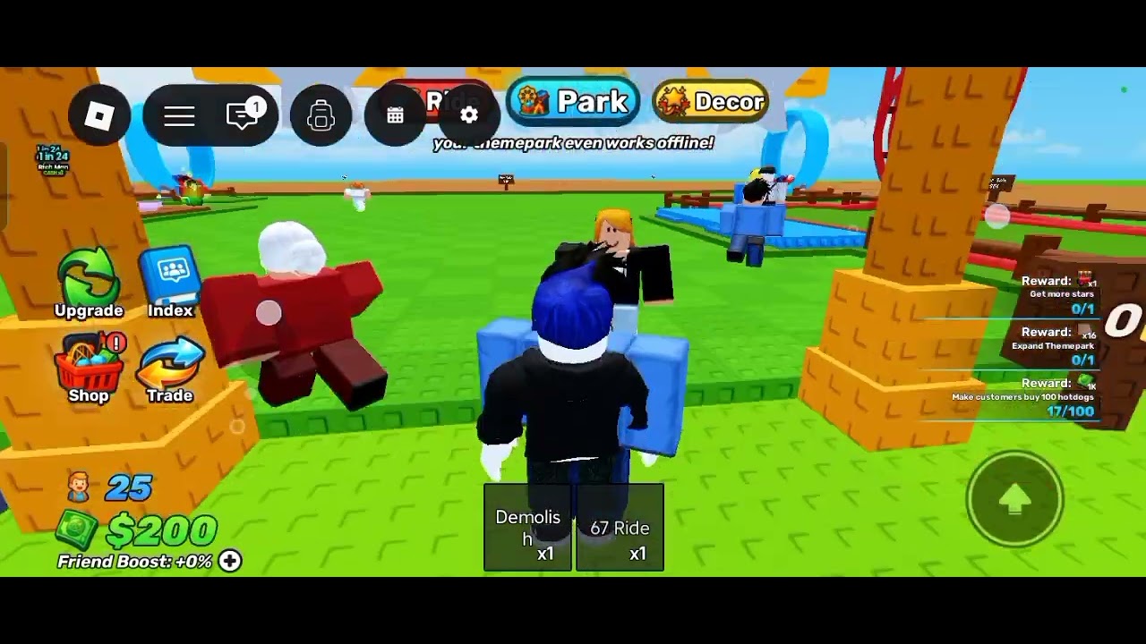 I built the craziest theme park 