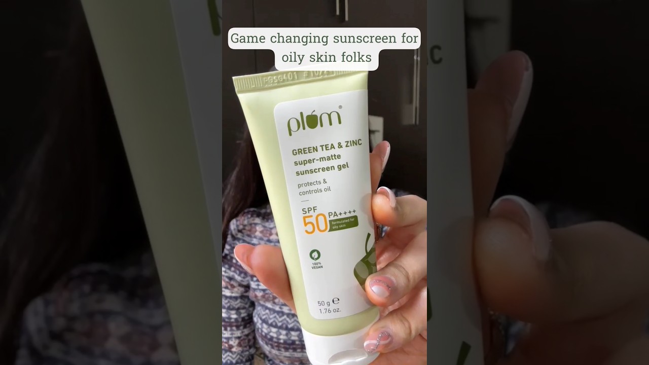 *New Plum Green Tea & Zinc Super Matte Sunscreen✨#youtubeshorts #trending #shorts #viral #ashortaday