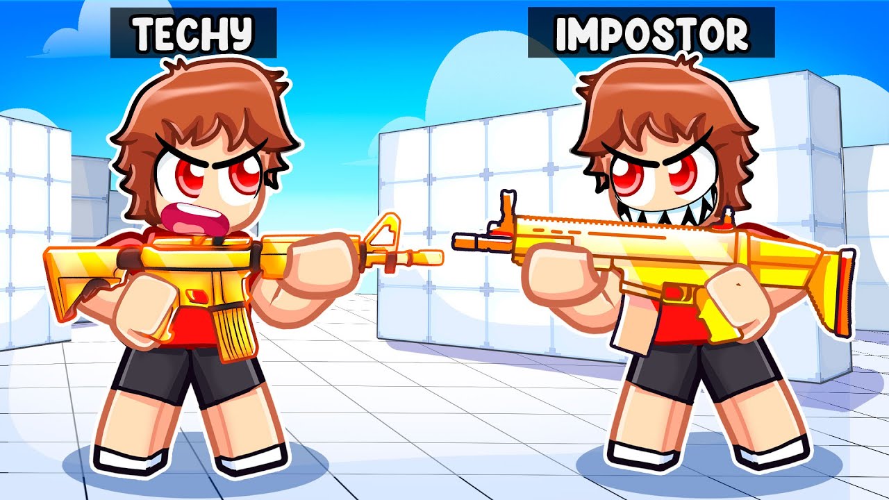 There's A Techy IMPOSTER In Roblox Rivals With MY CRAZY FAN GIRLS...
