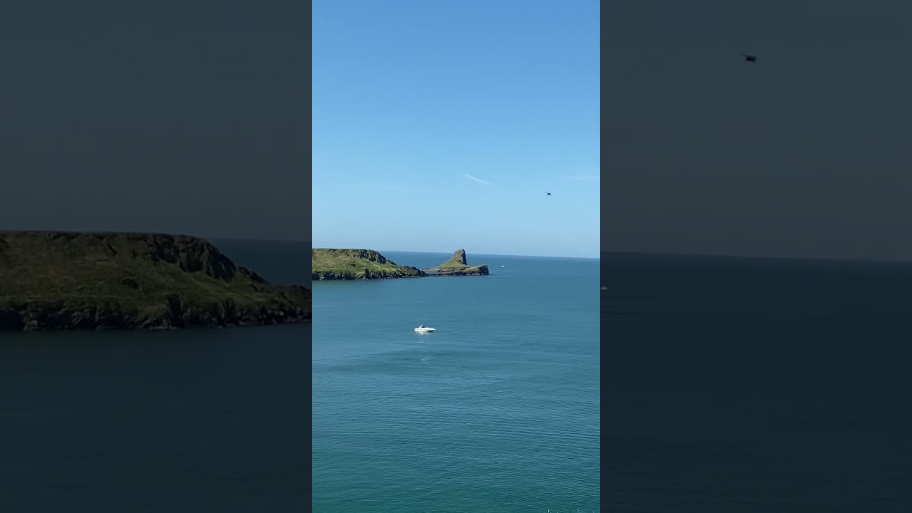 Rhossili Bay Beach Gower Peninsula Swansea Wales 罗西里海湾威尔士景点