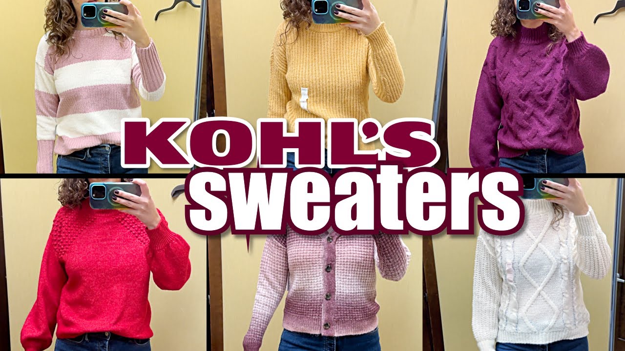 SWEATERS at Kohl's | dressing room try on