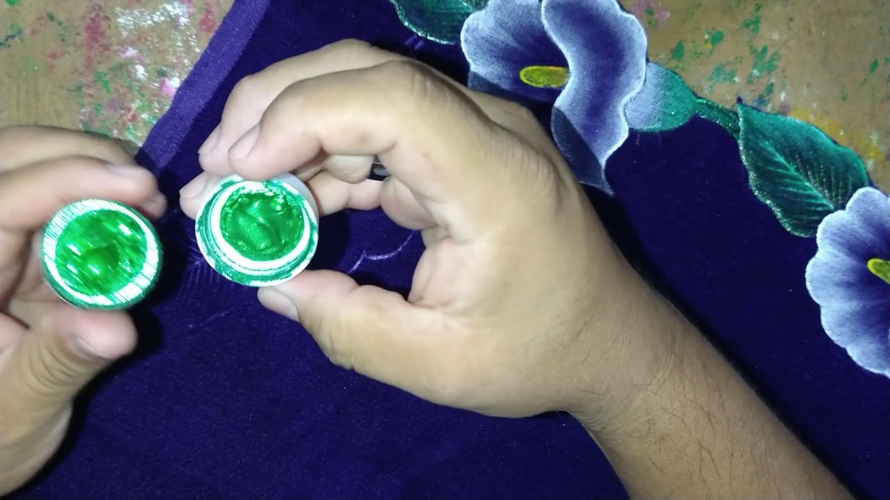 pintando terciopelo pirograbado.