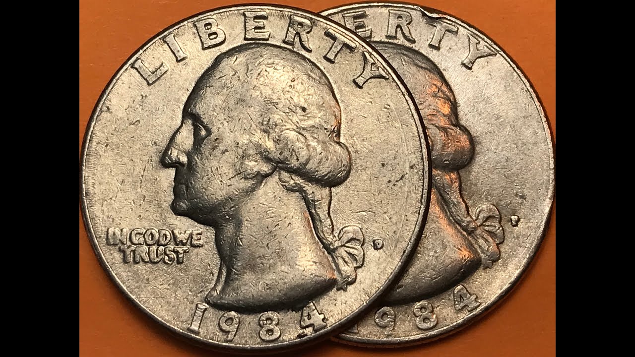 1984 US Quarter $275 Million Minted - United States Washington Quarter - Copper Nickel Clad Coins