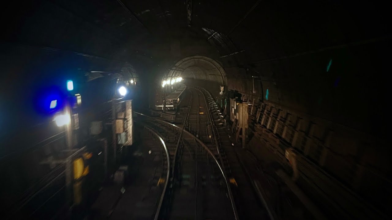 London Underground Driver’s Eye View Track Switch