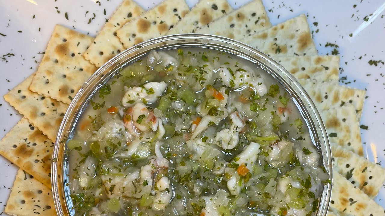 Panamanian Ceviche With Corvina Fish And Shrimp 🇵🇦😋😋