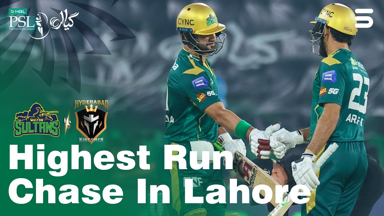 Highest Run Chase In Lahore! | Multan Sultans vs Hyderabad Kingsmen | Match 8 | HBL PSL 11 | MZB1T