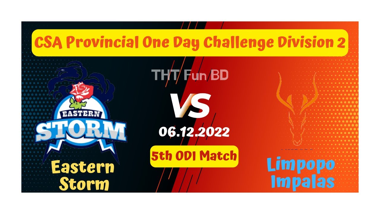 Eastern Storm vs Limpopo Impalas | CSA Provincial One Day Challenge Live Score Streaming & Updates