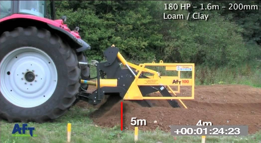 AFT 100 Trial long distance pipe and cable laying http://www.trenchers.co.uk