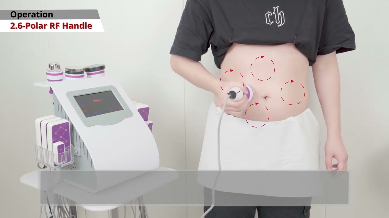 How To Use 6 In 1 Unoisetion Cavitation Machine Lipo Laser 5MW Diode Laser Weight Loss?