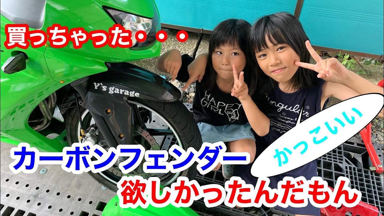 ニンジャ250Rカーボンフェンダーが欲しかったんです堪らなかったんです