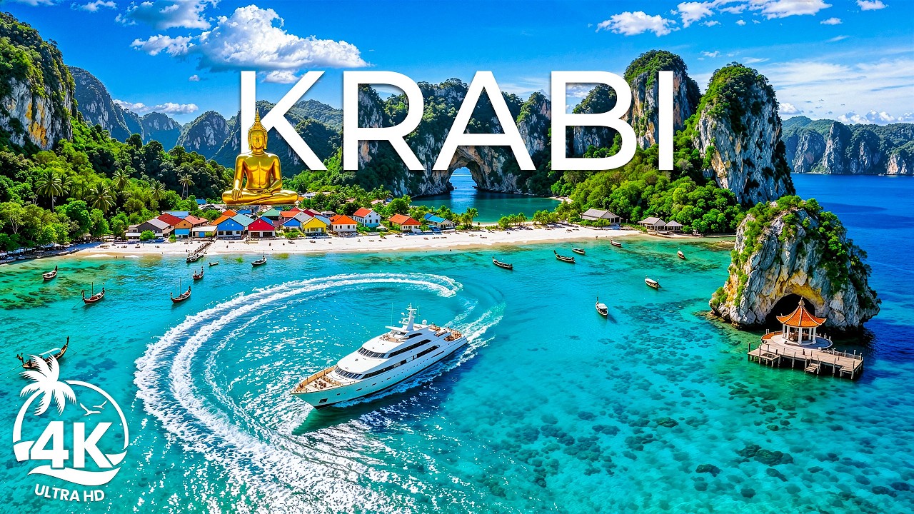 Krabi 4K UHD – A Scenic Journey Through Emerald Waters, Cliffs & Peaceful Island Atmosphere