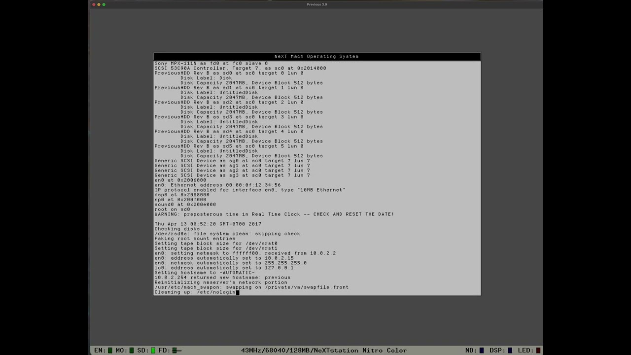 Rob Blessin Demo Previous 68K Emulator running NeXTSTEP 3 3 How to Configure run NeXT 3rd party apps