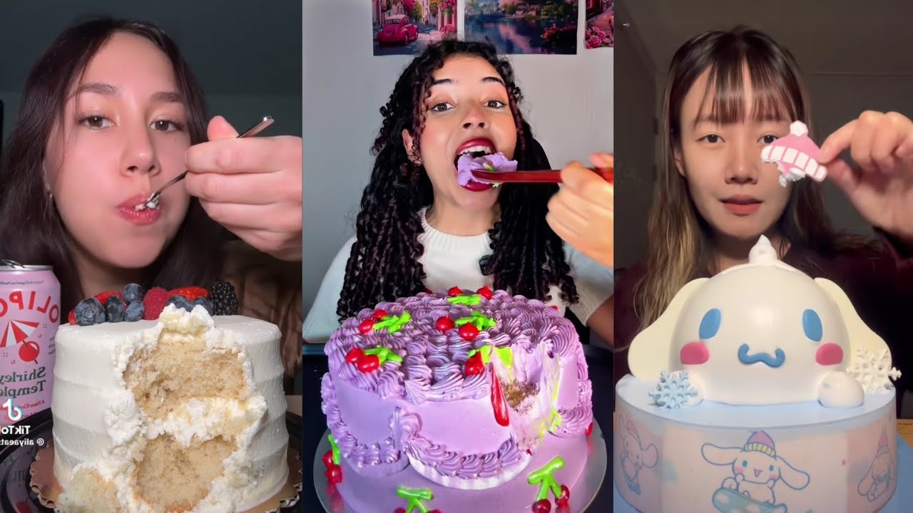 CAKE MUKBANG COMPILATION!!!🍰🎂