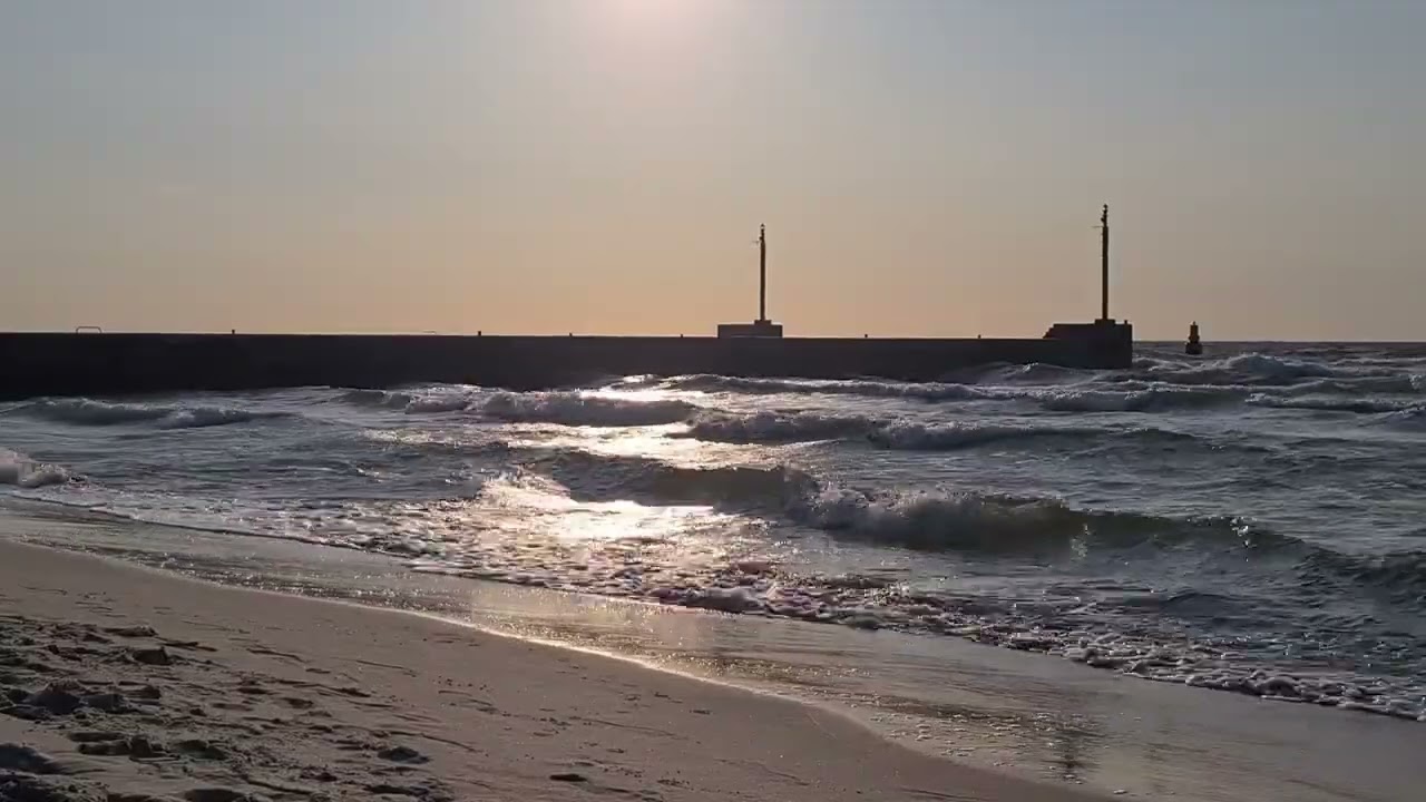 Relax 30 min przy Wzburzonym Morzu i Zachodzie Słońca/Calm Waves & Sunset Sea Relaxation 30 min#sea