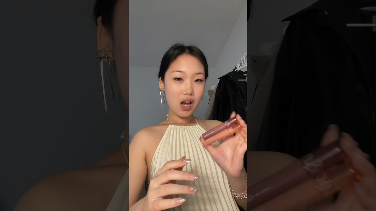 romand glasting color gloss try on