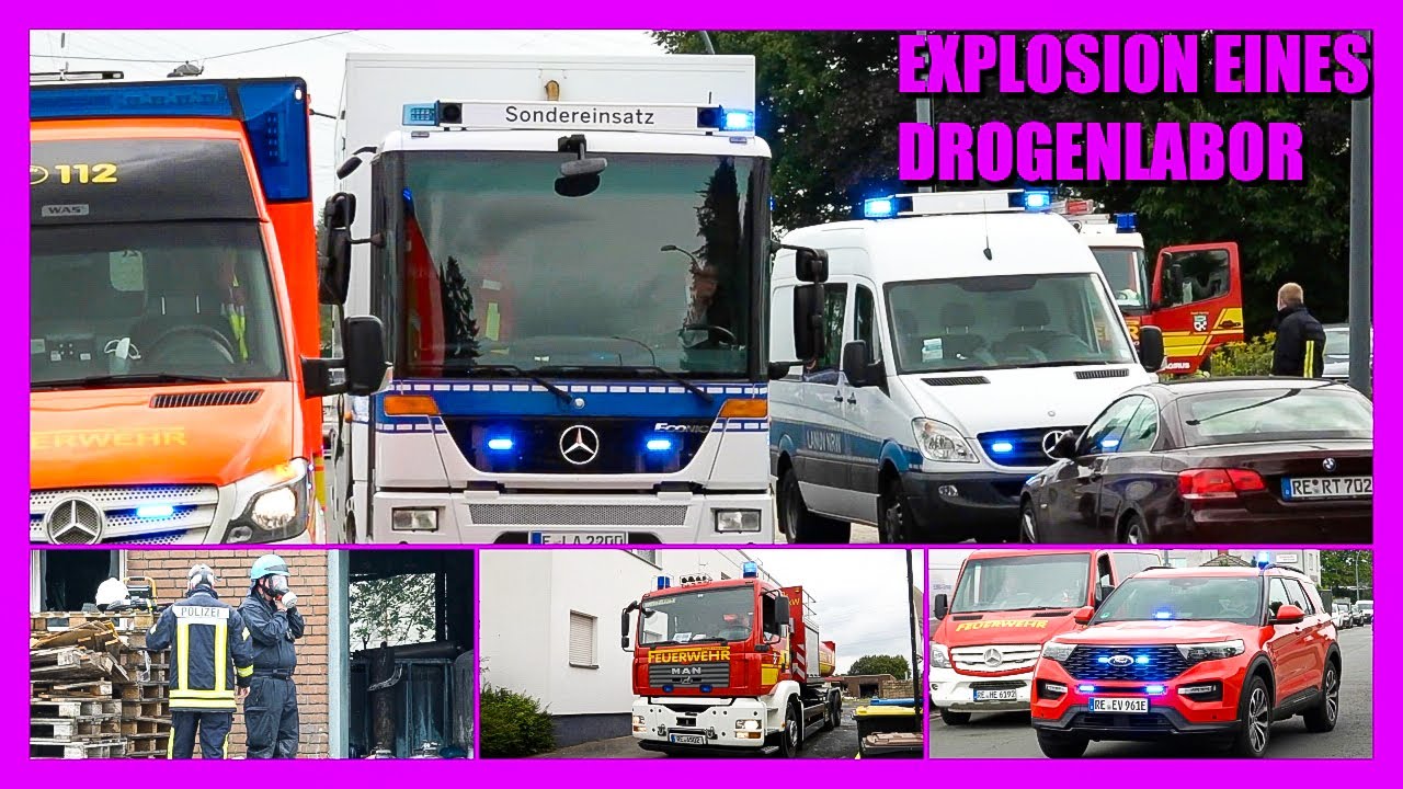 💥 Explosion mit Brand in Drogenlabor 🔥 🚒 Feuerwehr Herten mit TUIS im Einsatz | ▶️ 🚓 Sondereinsatz