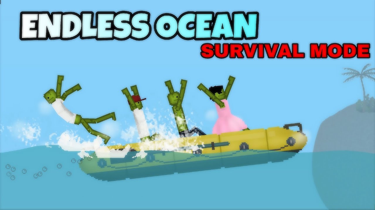 POOPY - SURVIVE 99 DAYS IN THE ENDLESS OCEAN | MELON PLAYGROUND 35.0