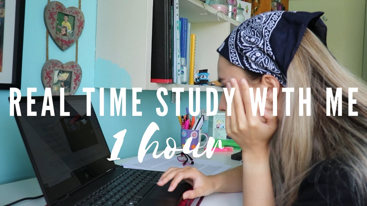 1 Hour Real Time Study With Me *I Will Be Working Live With You*