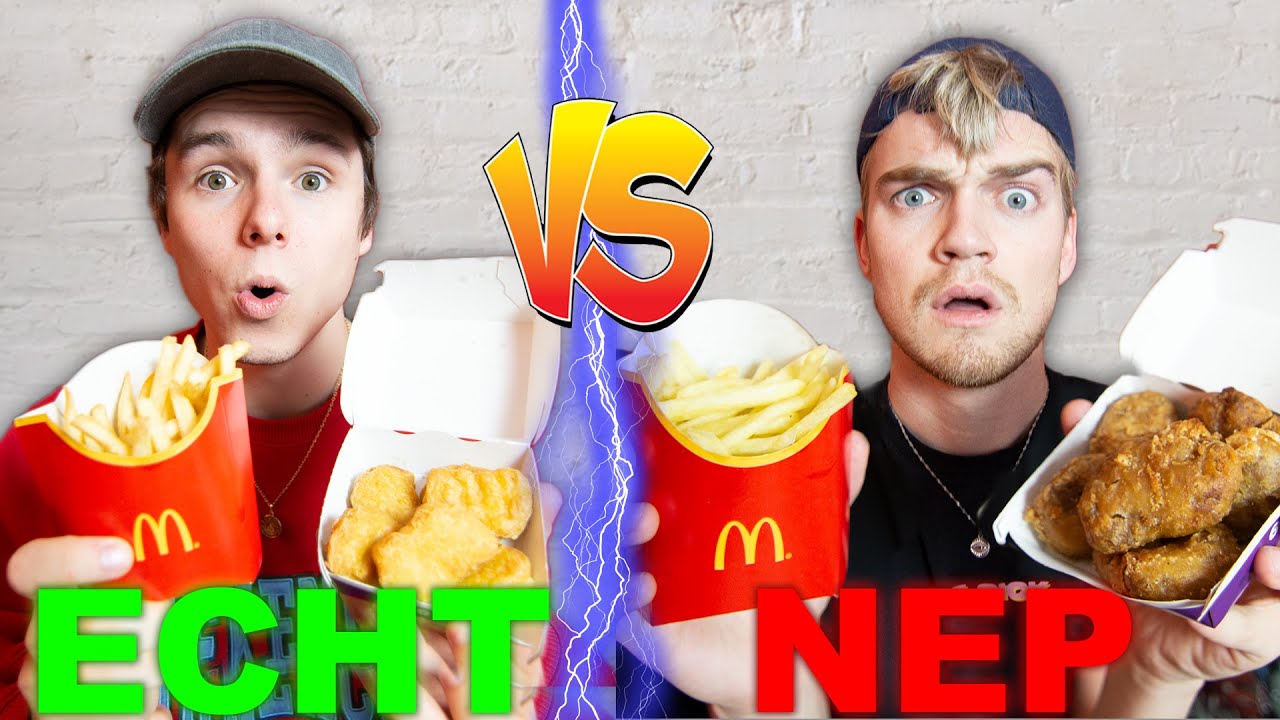Echte Mcdonalds VS Nep Mcdonalds **CHALLENGE**