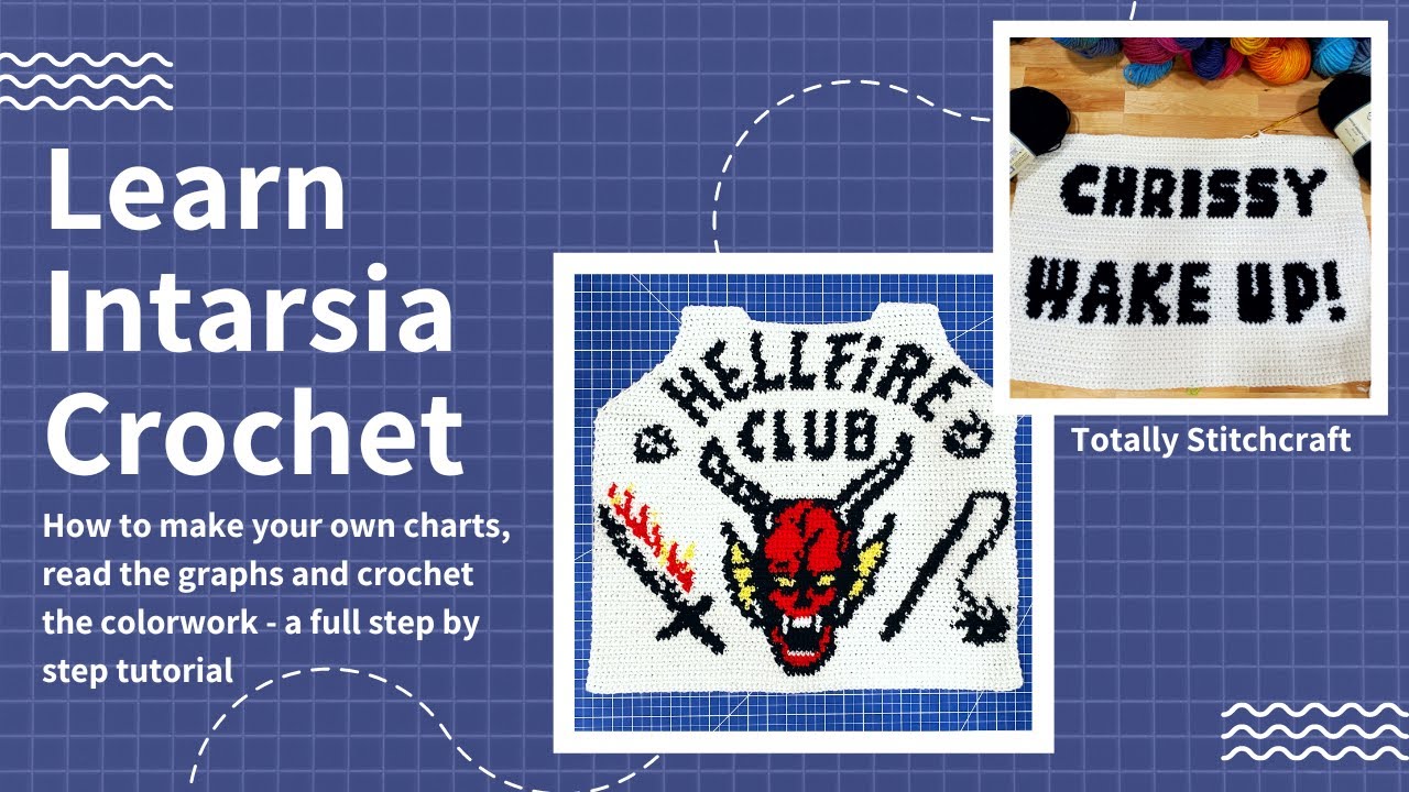 How to Intarsia Crochet | in depth tutorial from graph design to working the color changes