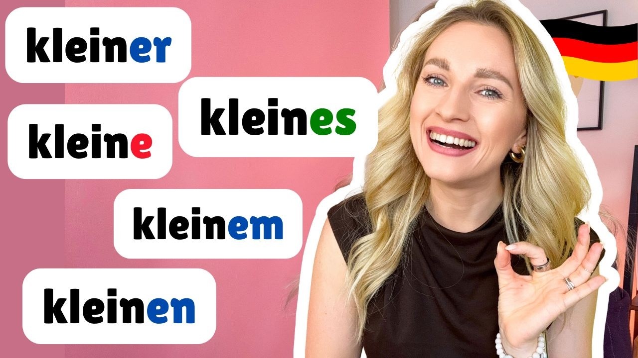 🇩🇪 Grammatik verbessern - Adjektivdeklination (0€ PDF +Übung)-  Learn German Fast
