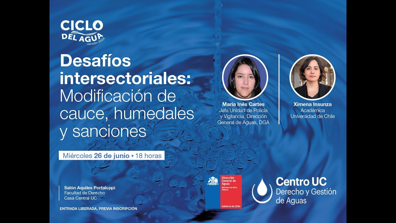 Ciclo del Agua 2024: “Desafíos intersectoriales: modificación de cauce, humedales y sanciones
