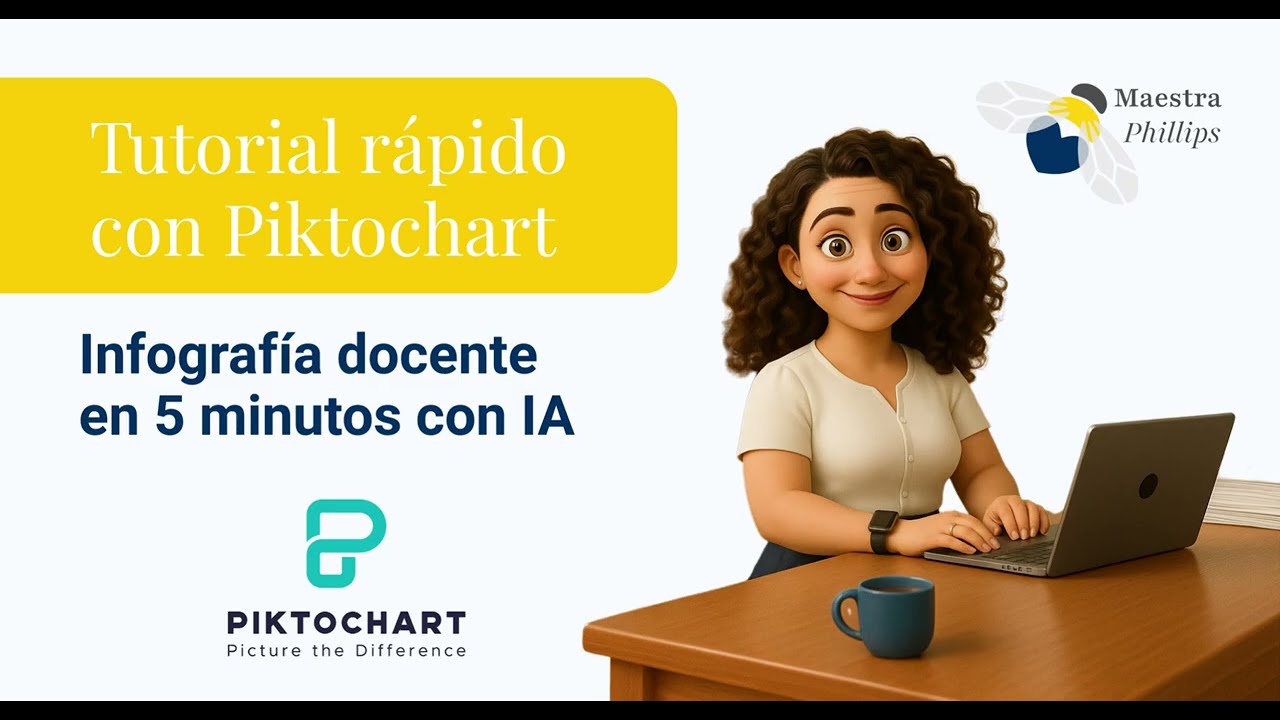 Tutorial con Piktochart + IA para docentes: haz tu infografía en solo 5 minutos