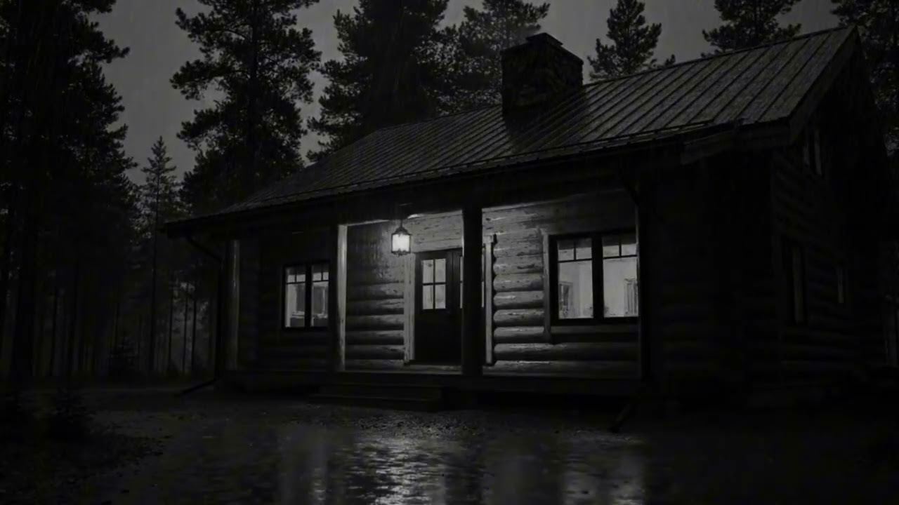 Cozy Cabin Rainfall with Thunder | Restful Sleep Thunderstorm