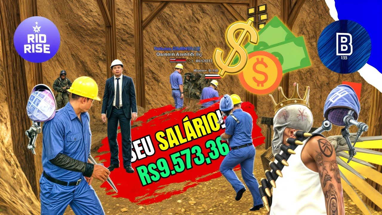 Rio Rise | COMO FICAR RICO NO RIO RISE RP TRABALHANDO NA MINA🤑