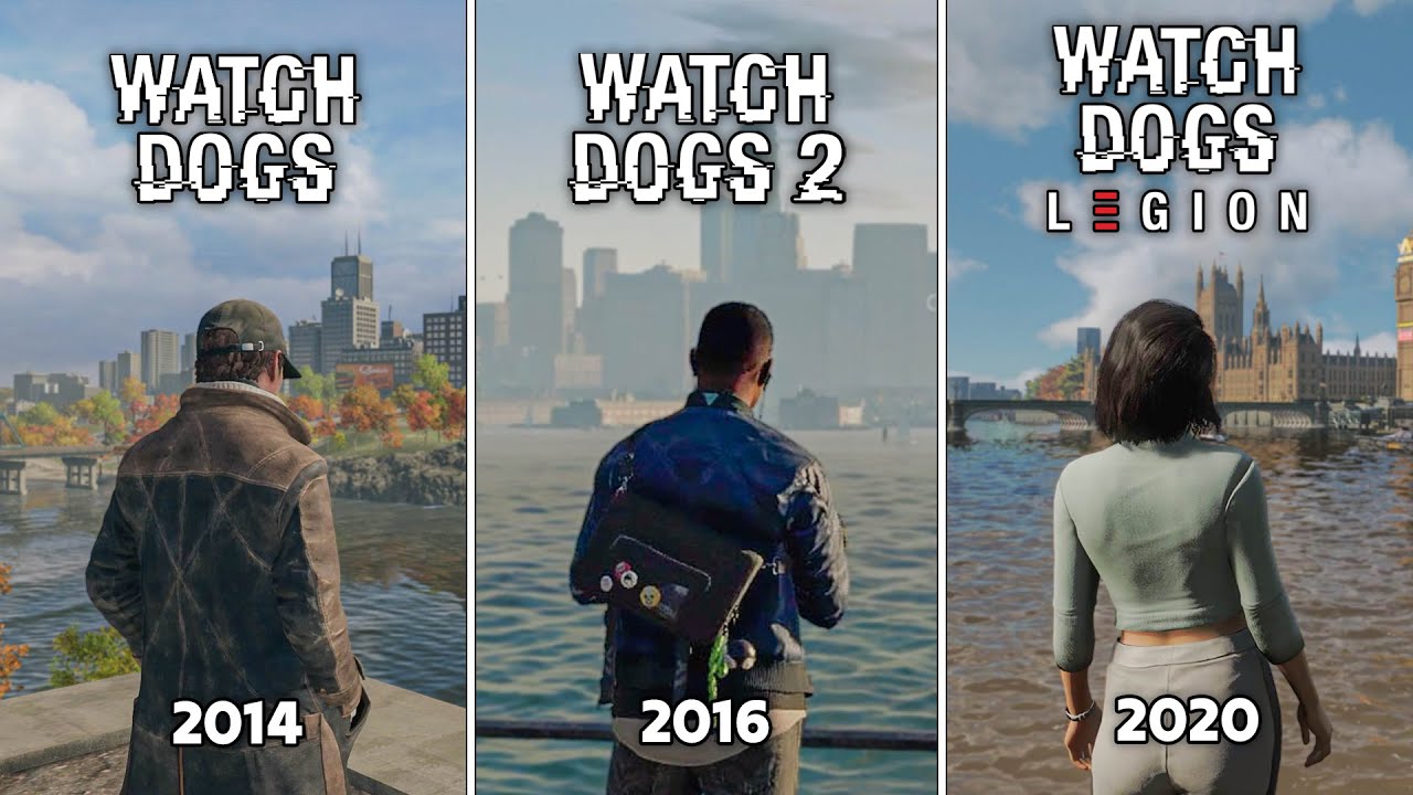 Watch Dogs 1 vs Watch Dogs 2 vs Watch Dogs: Legion – Сравнение физики и деталей