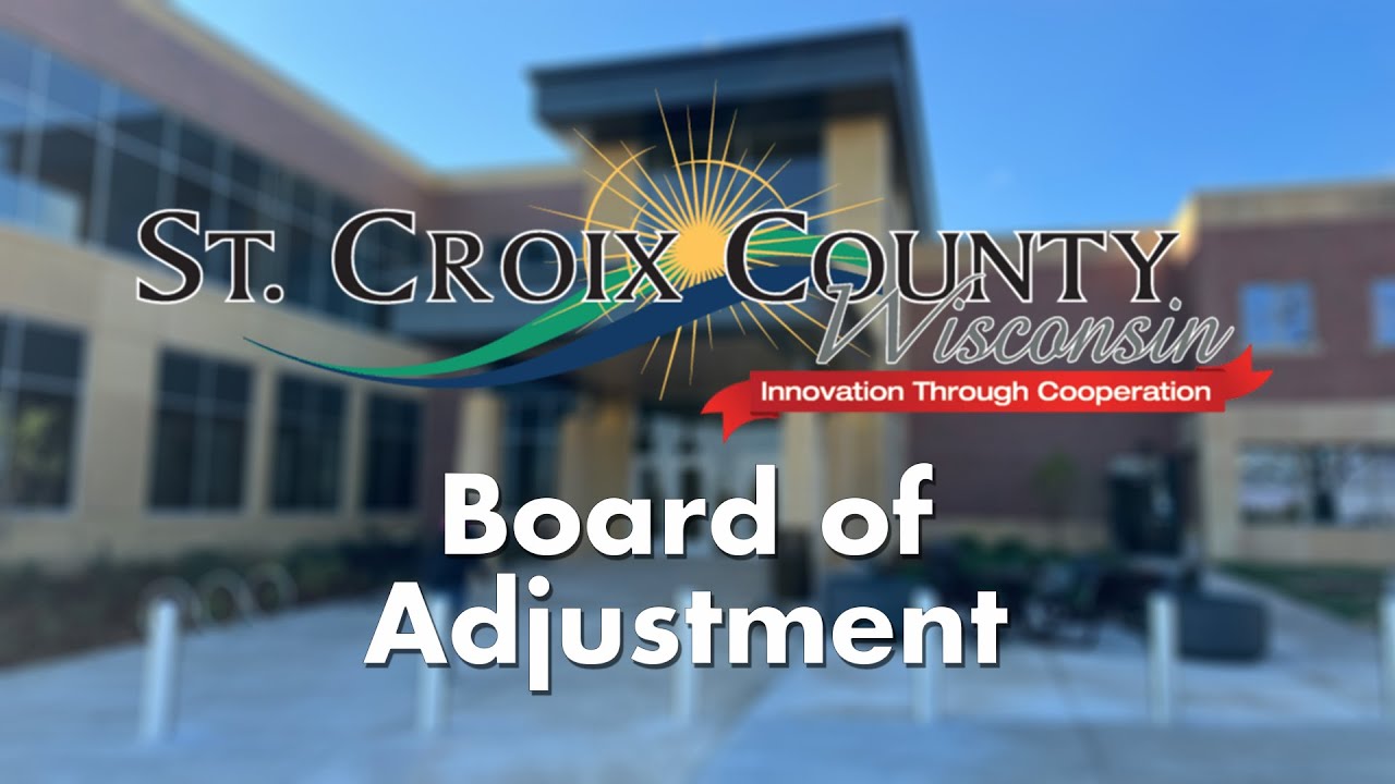 St Croix County Board of Adjustments January 22, 2026