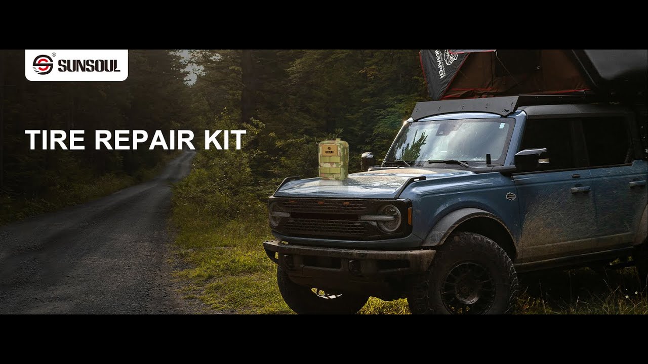 SUNSOUL Portable Tire Repair Kit with Plugs