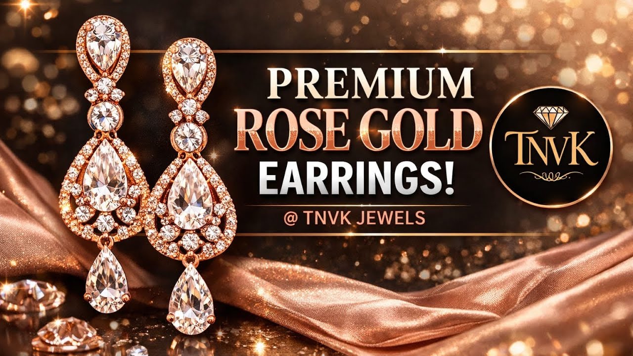Trendy Rose Gold Earrings &ndash; Lightweight, Stylish & Long-Lasting