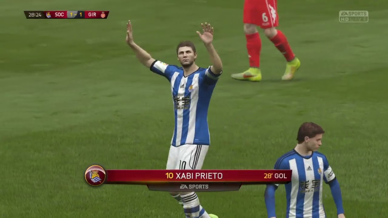 REAL SOCIEDADE X GIRONA FIFA 15 PS4