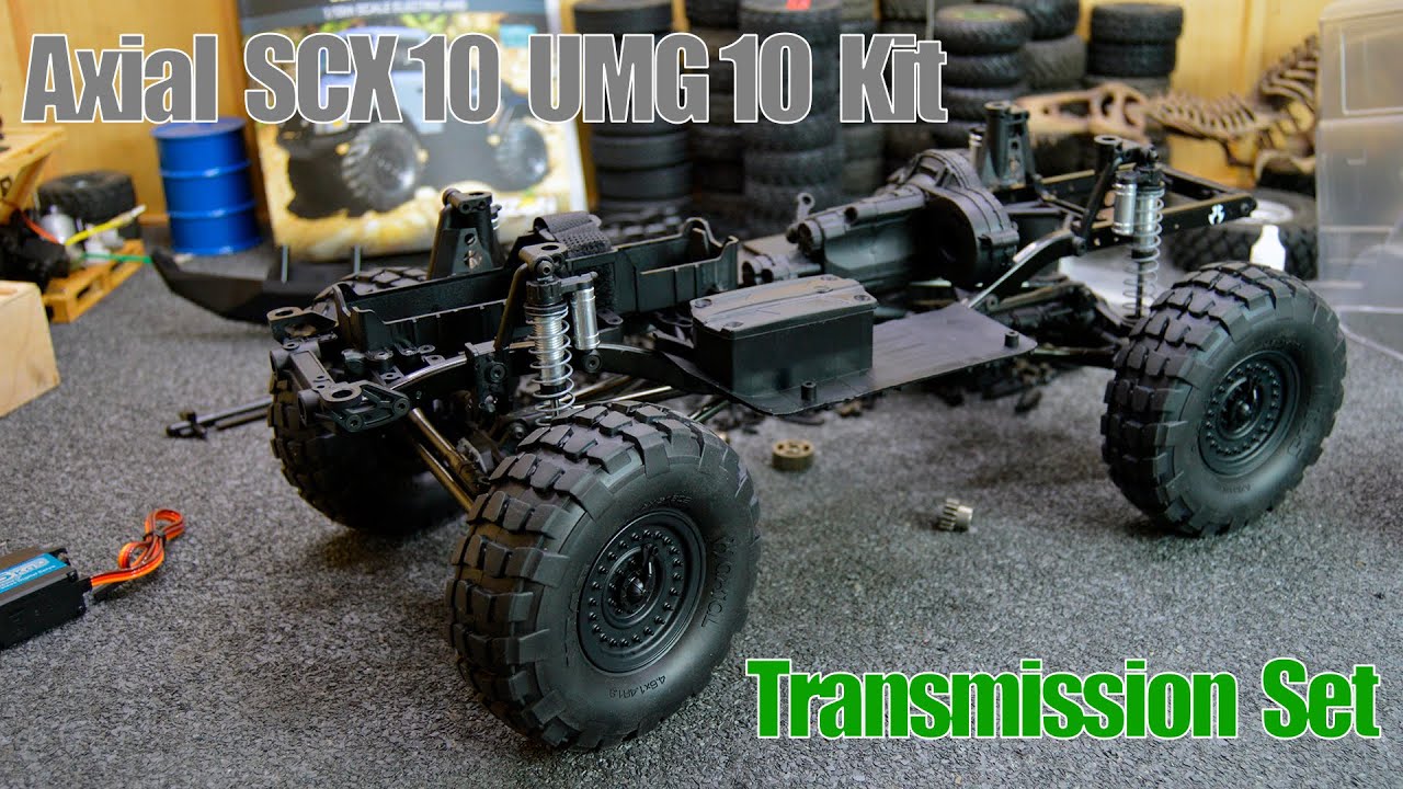 Собираем Axial SCX10 II UMG10 Kit Устанавливаем Transmission 2-Speed Gear Set (AX31440)