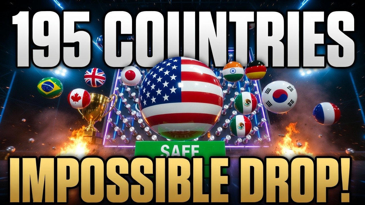 🔴 LIVE: 195 Countries Enter the Impossible Drop! First to 3 Wins