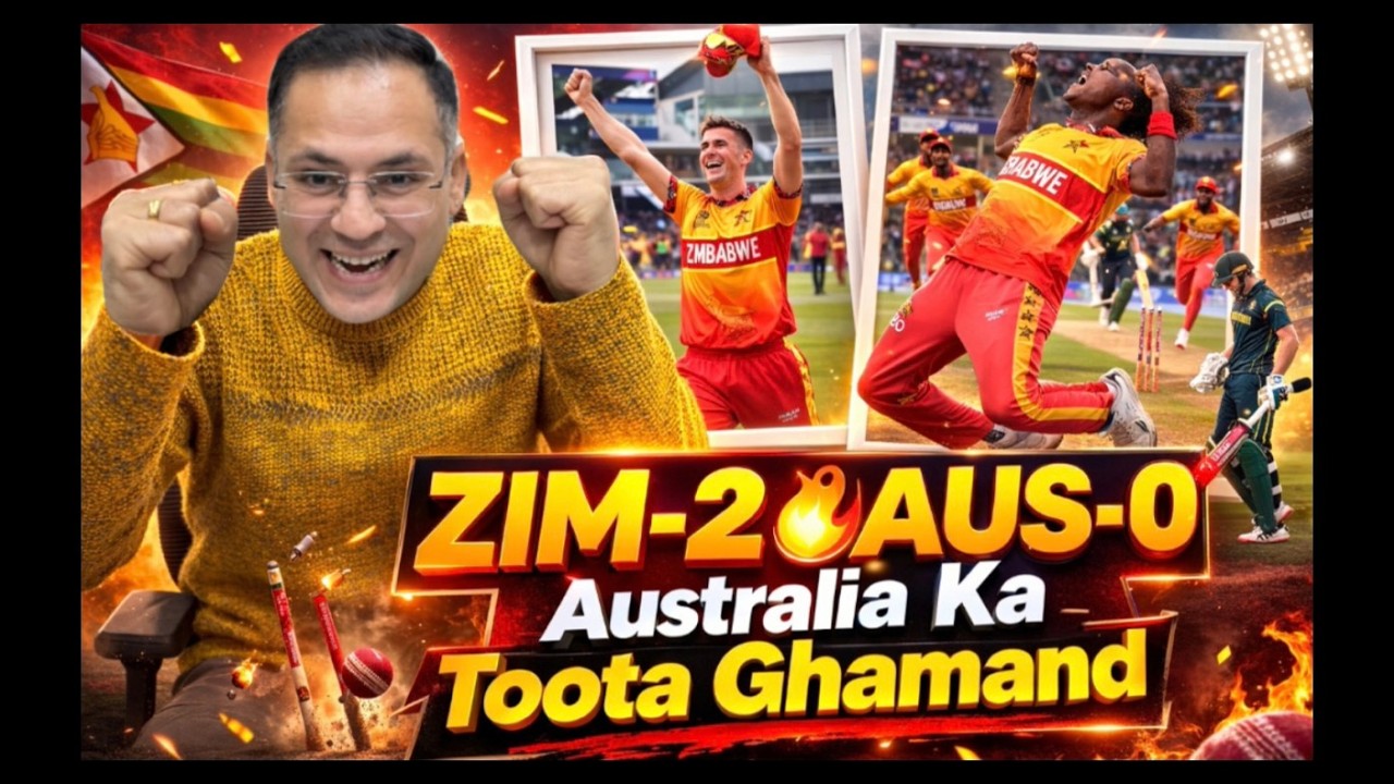 ZIM vs AUS 2-0 😱 | Australia Ka Toota Ghamand 🔥 Zimbabwe Creates History!