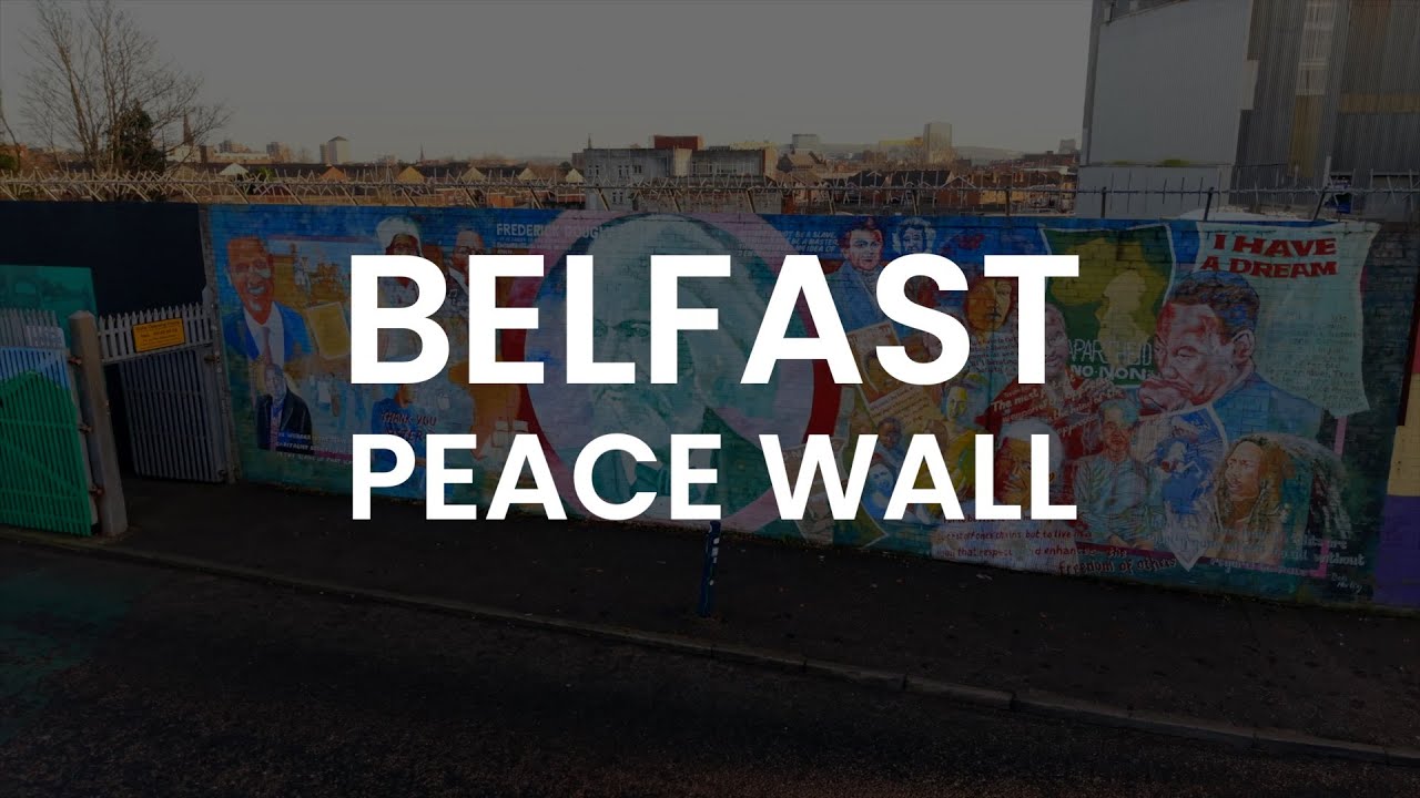 #BelfastPeaceWall #Aerial #StockFootage #4K #60FPS