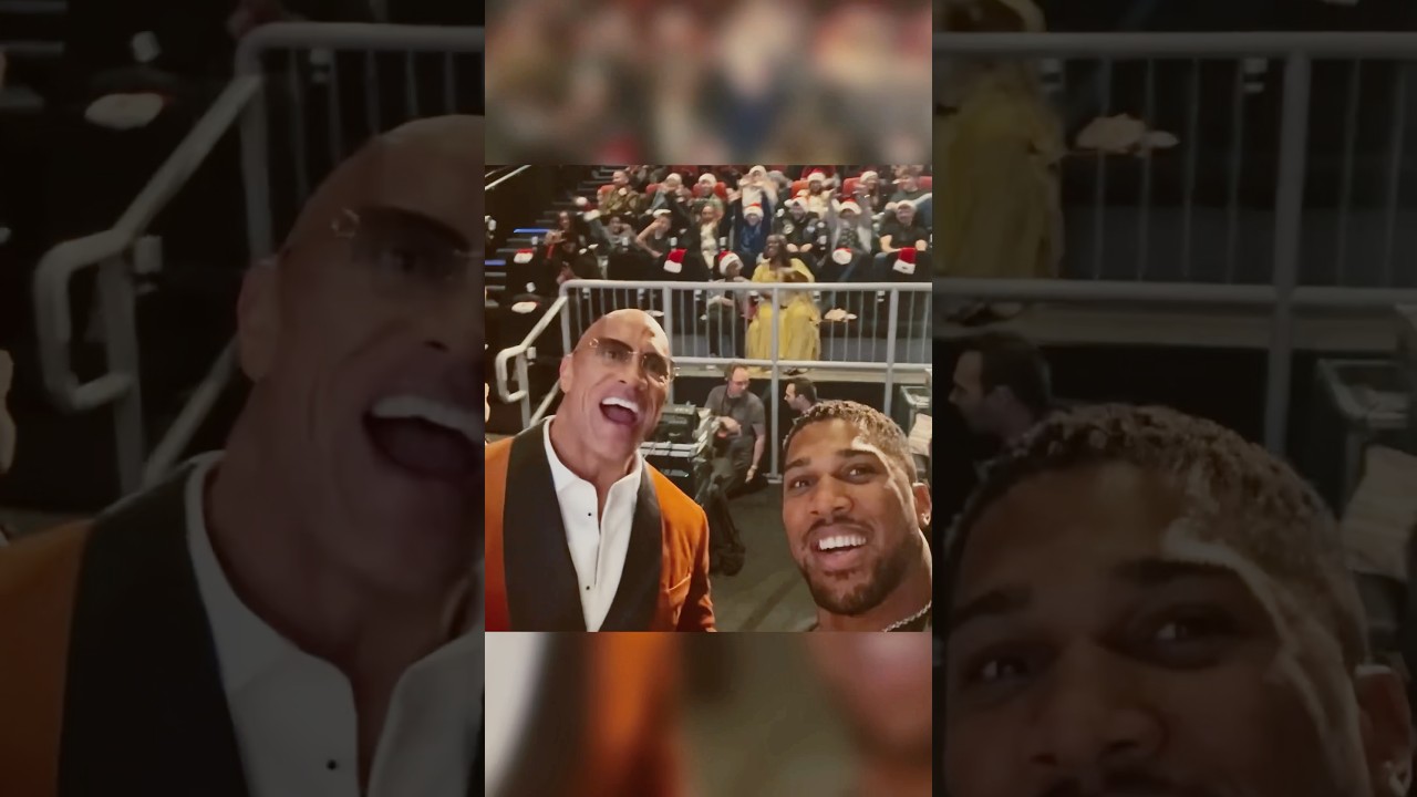 Anthony Joshua STARSTRUCK meeting THE ROCK | WWE | DANIEL DUBOIS #wrestling #joshuadubois