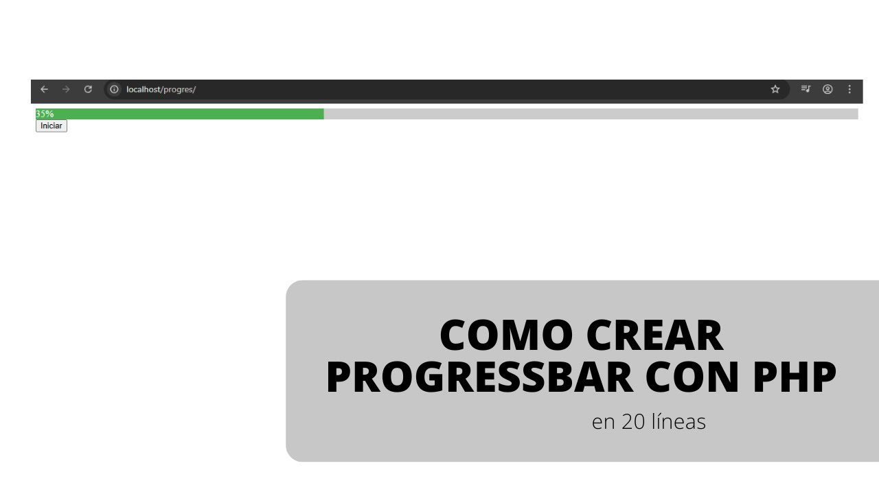 Como crear progressbar con PHP
