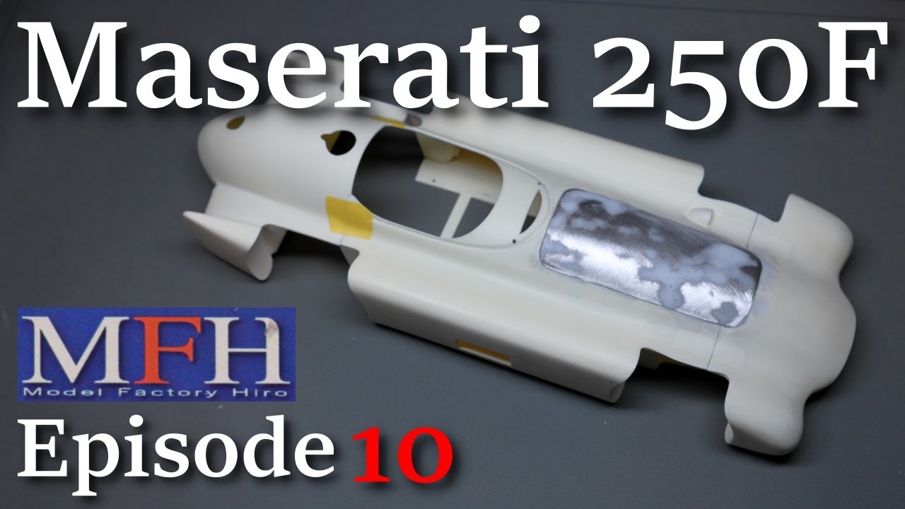 Model Factory Hiro 1/12 Maserati 250F Streamliner build part 10