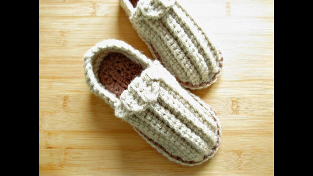Crochet slippers shoes Child 6.7
