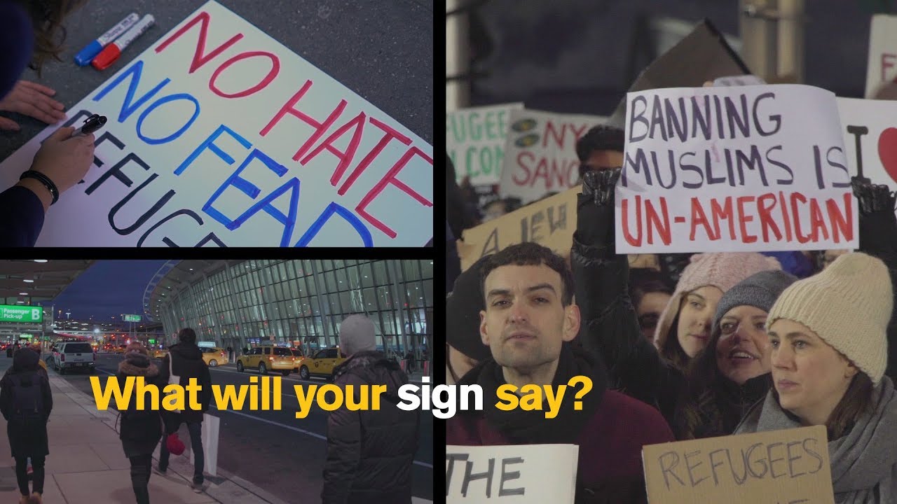 Travel Ban protests, one year later: What will your sign say?
