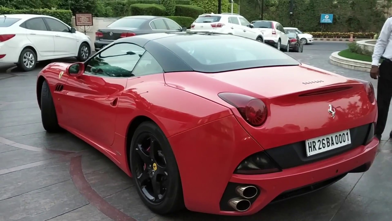 LOUD FERRARI CALIFORNIA IN NEW  DELHI || SUPERCARS IN INDIA