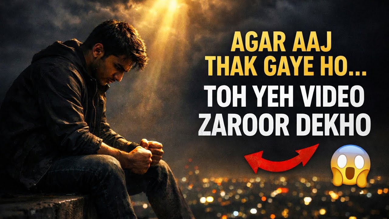 Agar Aaj Thak Gaye Ho… Toh Yeh Video Zaroor Dekho #motivation 